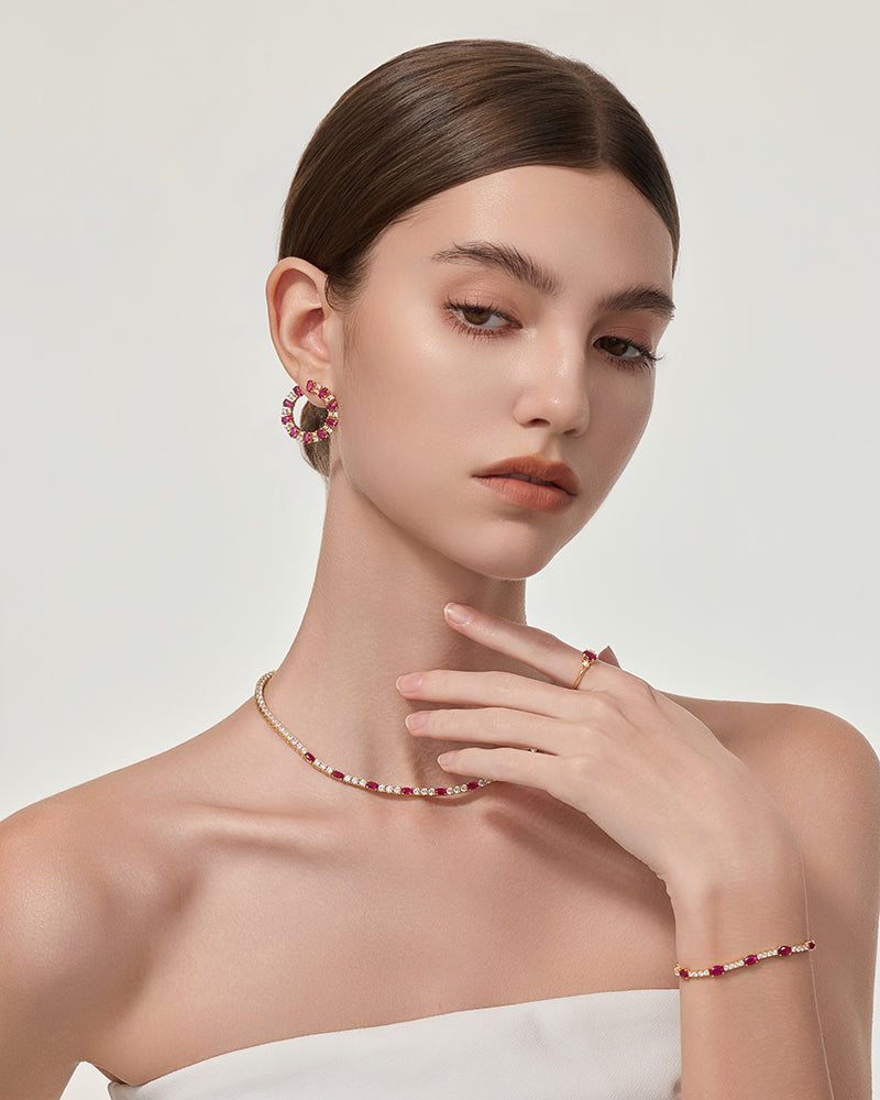 Royale Rubis Ohrring - 8340000