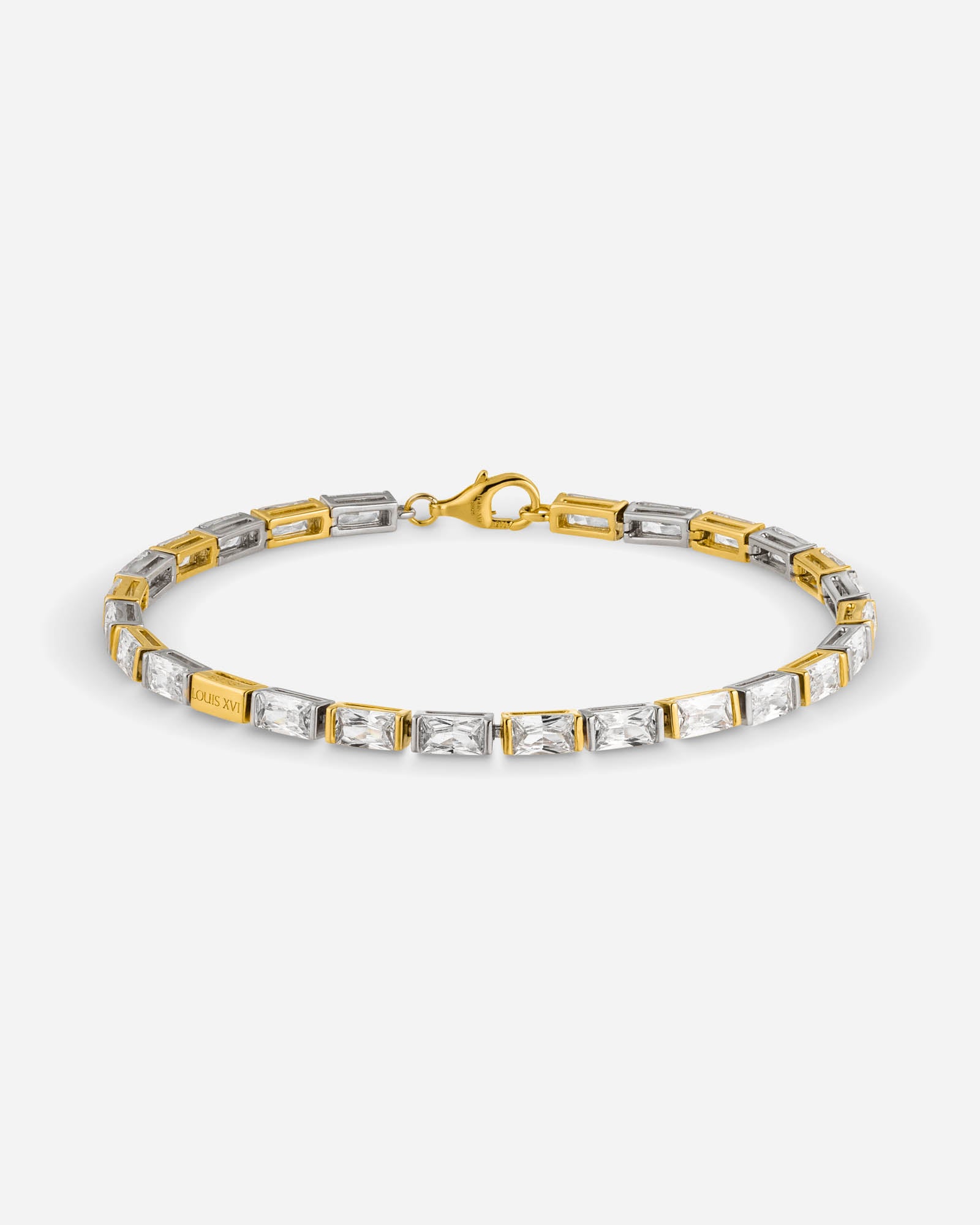 Bicolore Baguette Armband - 8224000