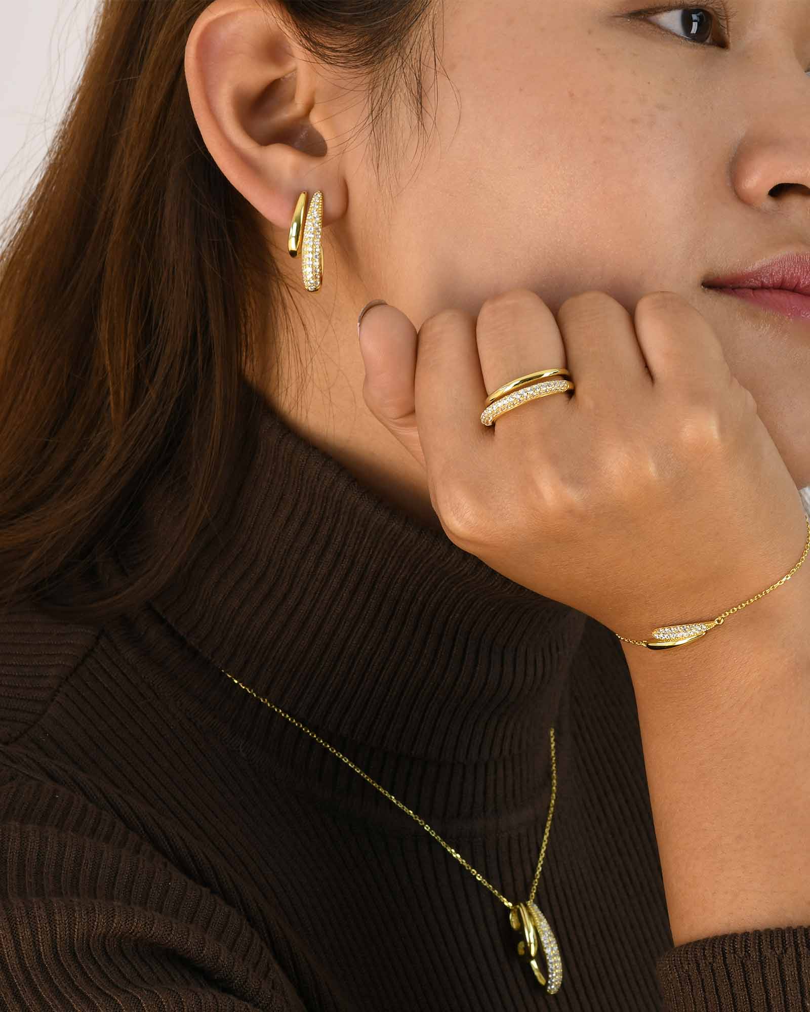 Gouttes Allongées ピアス - 8242000/8240400