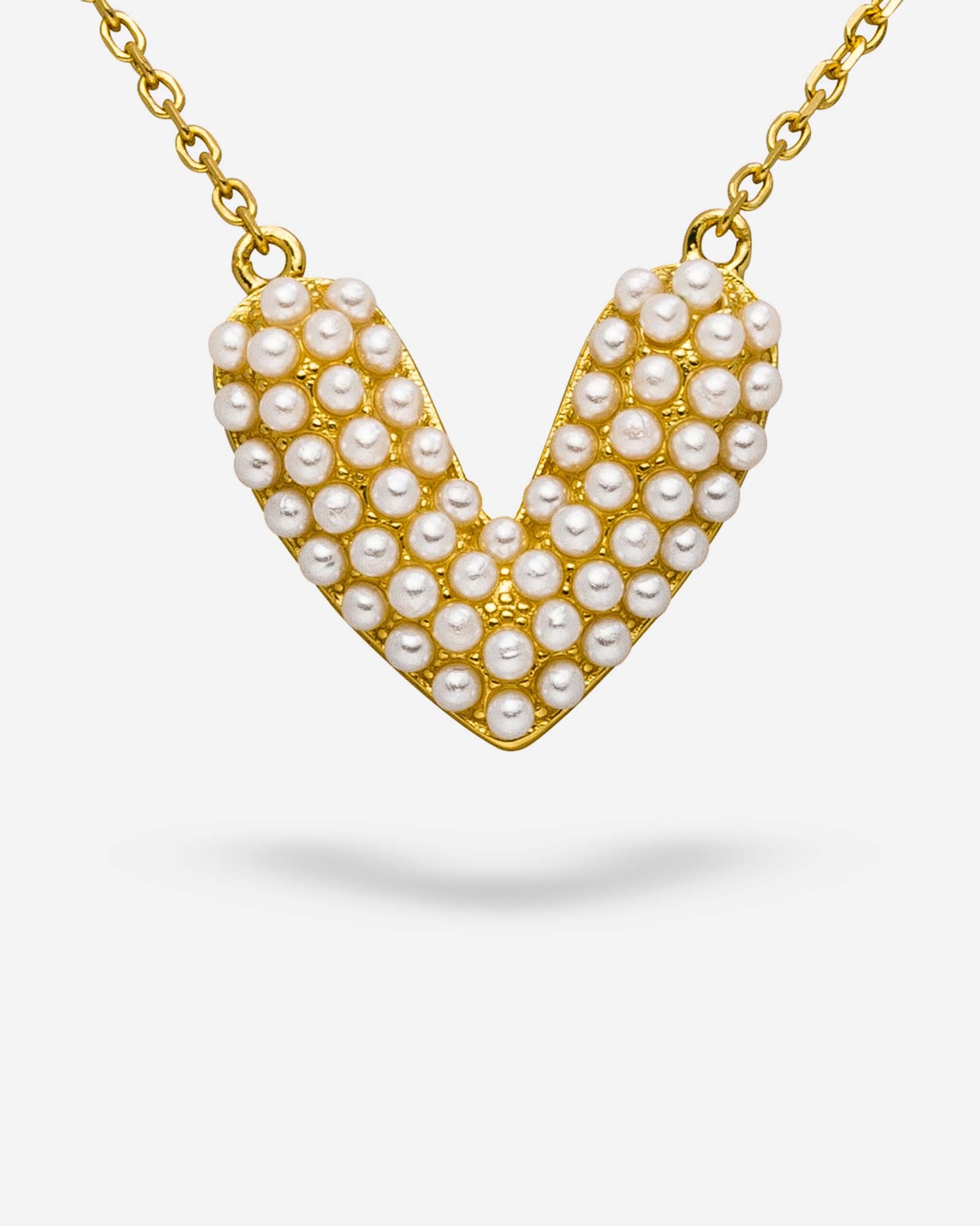 Ожерелье с жемчужиной в форме сердца - 8130000