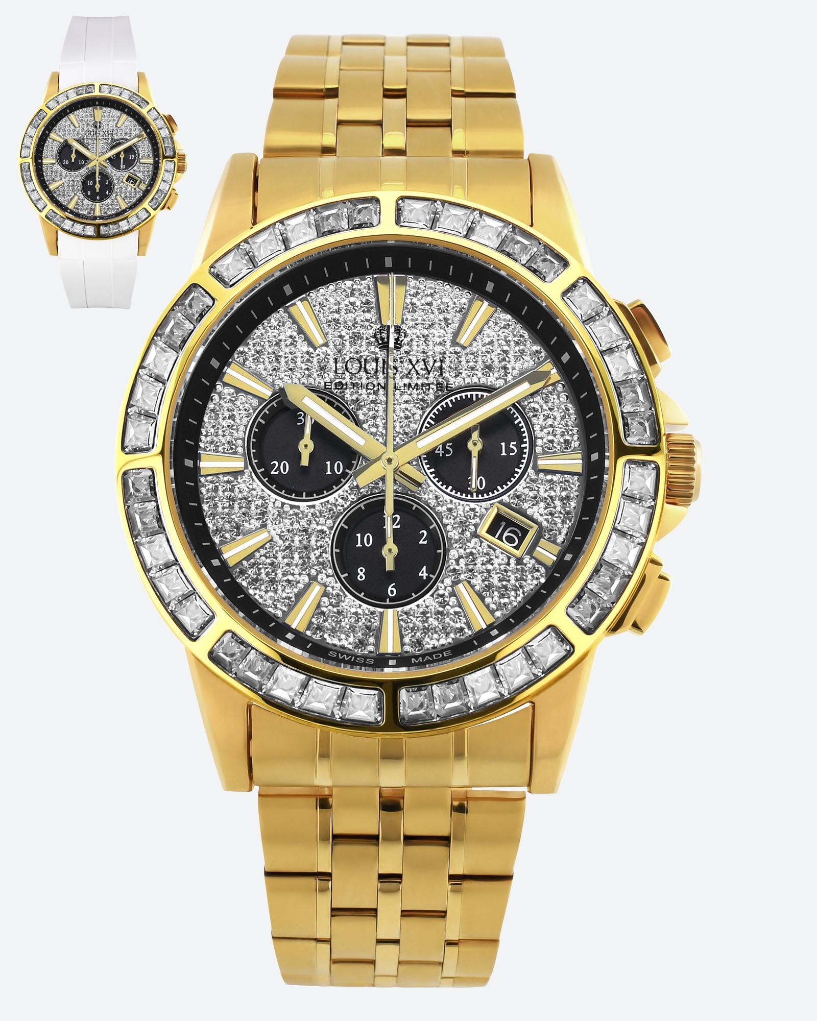 Majesté Iced Out Baguette 1130-LOUIS XVI