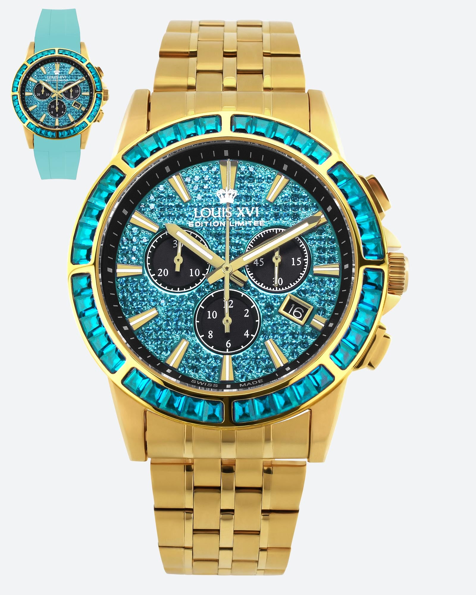 Majesté Iced Out Baguette 1134-LOUIS XVI