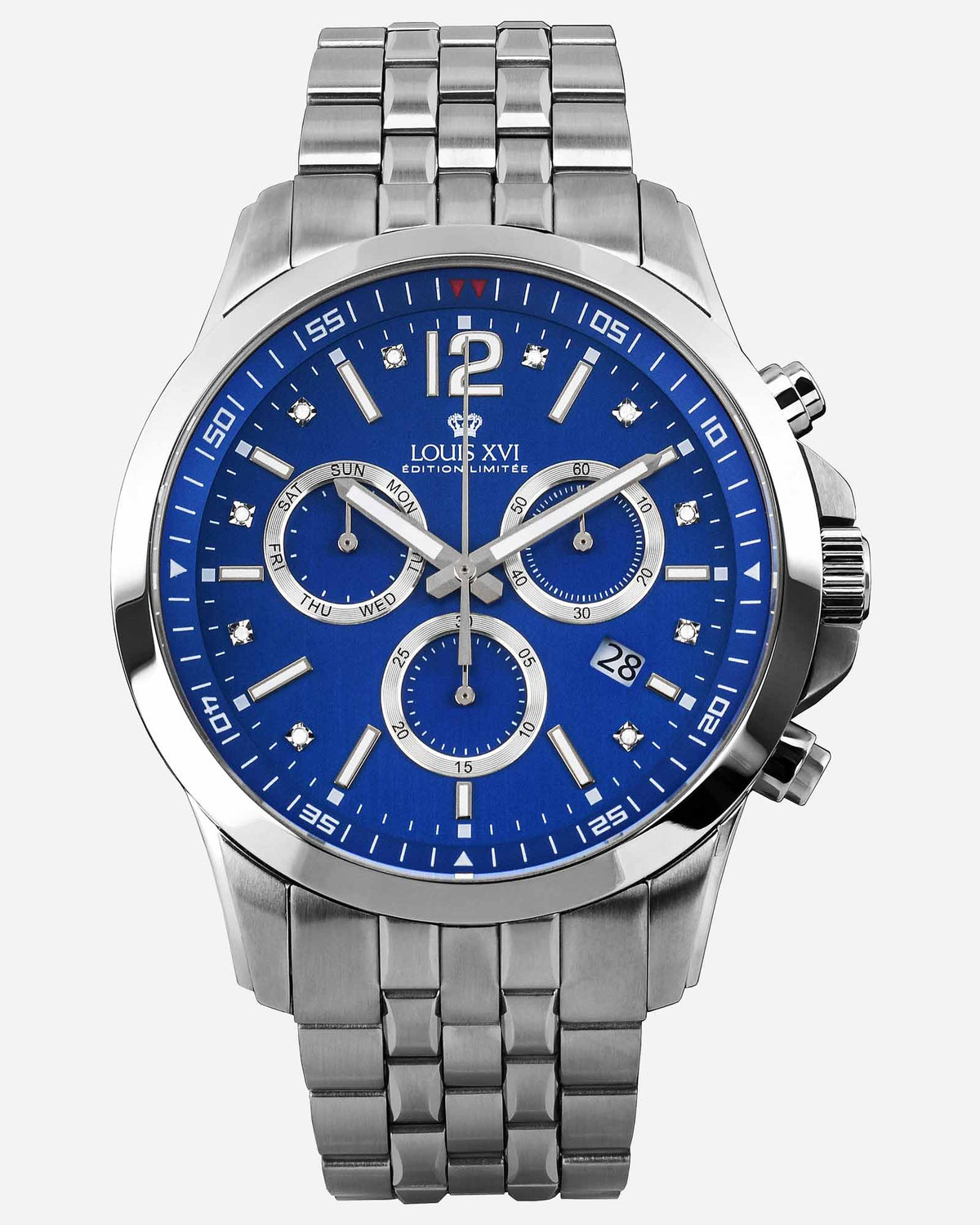 Athos Le Grand 2.0 Ref. 3521 – シルバー / ブルー - スイス製 ✨