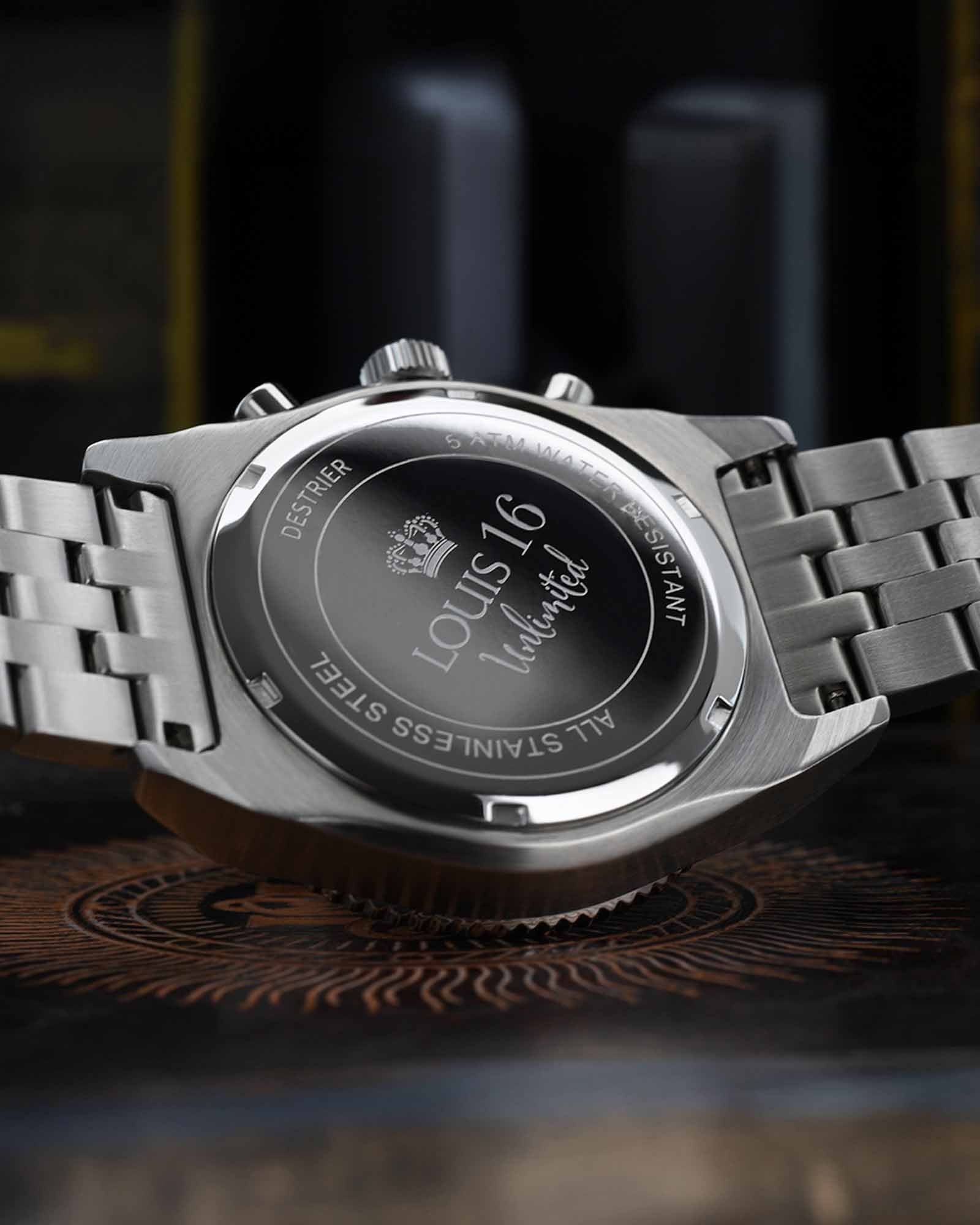 Destrier 3220 Chronograph Silber-LOUIS XVI