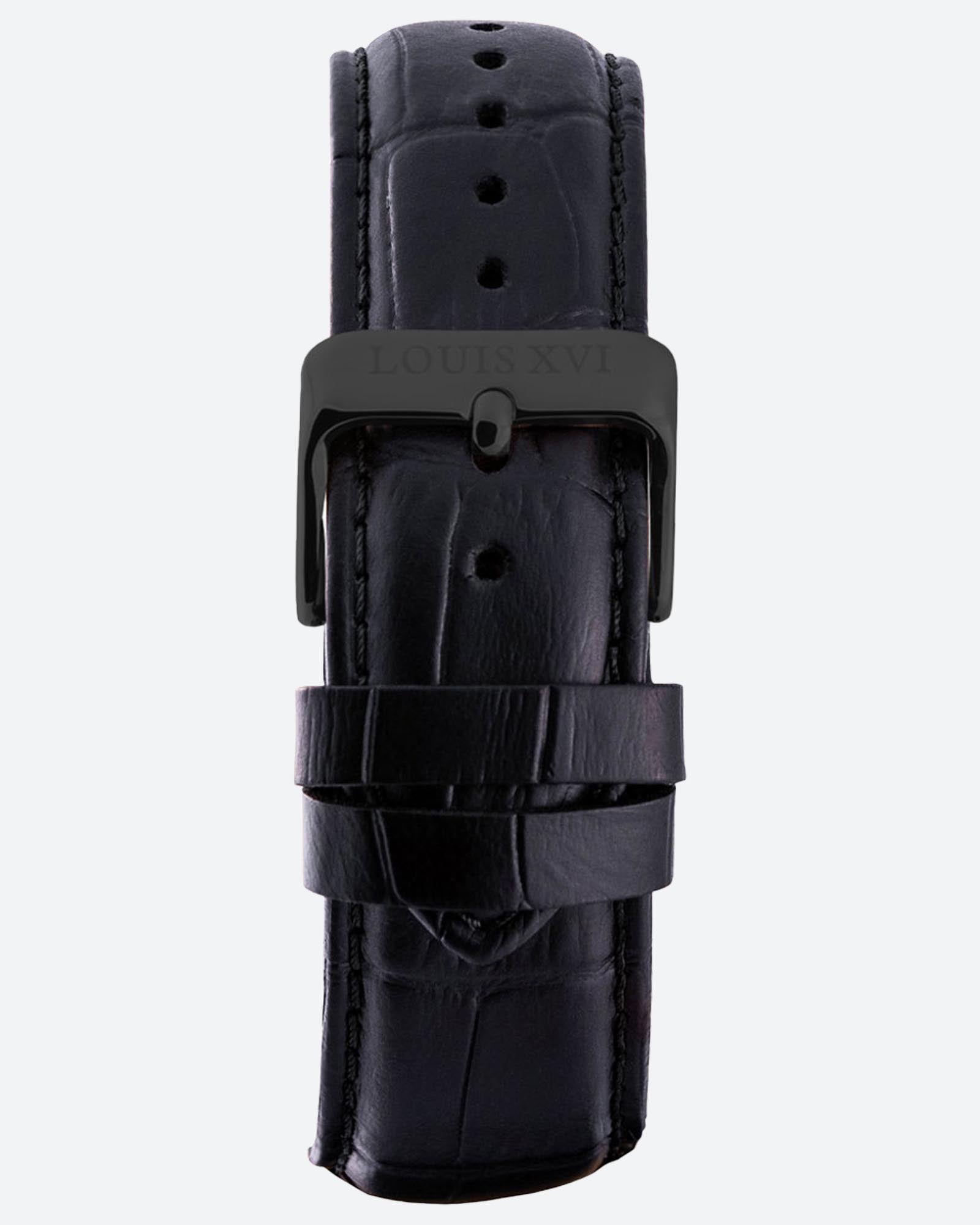 Leather Strap Black/Black