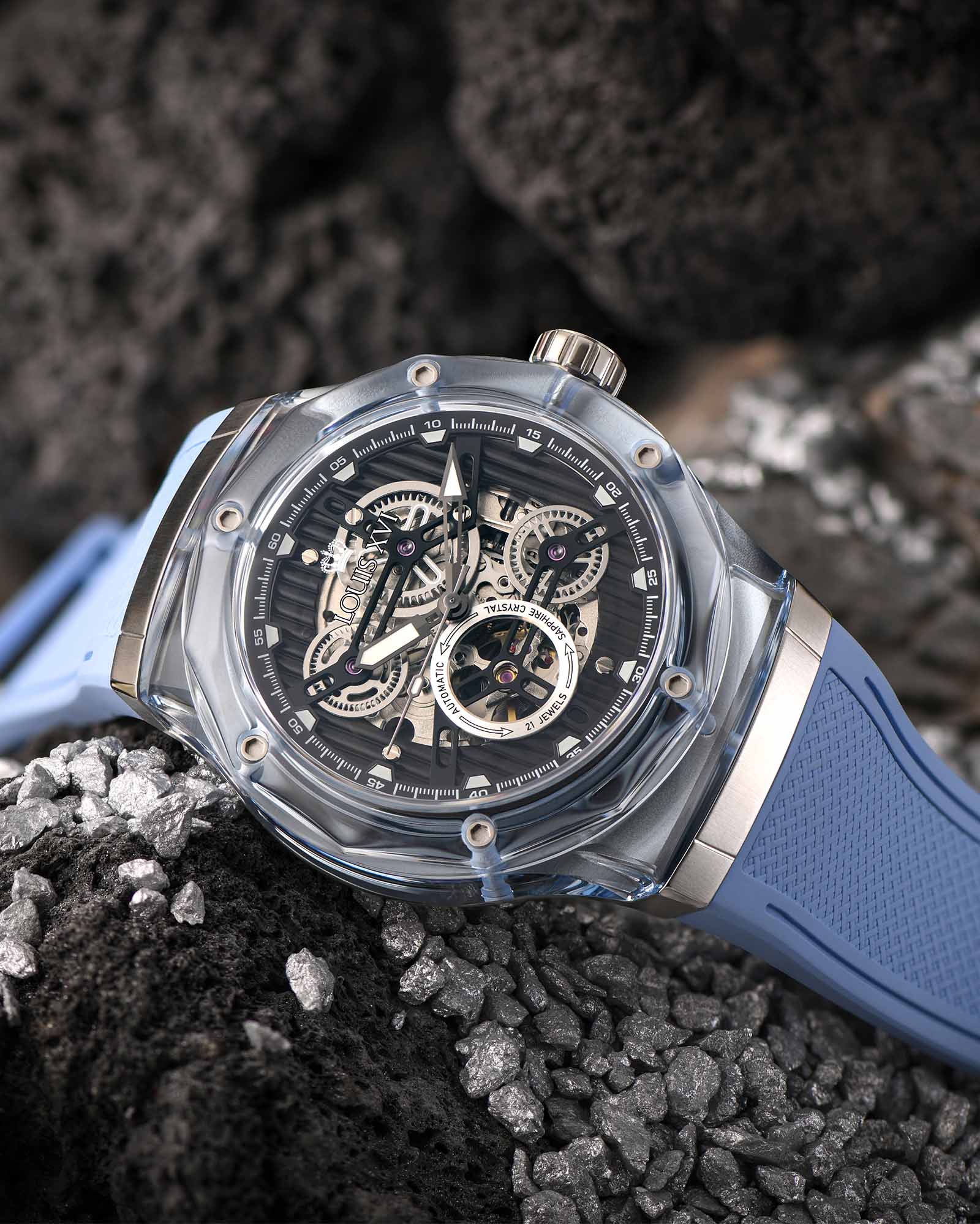 La Lumière Glas Automatisk Ref. 3823 – Babyblå