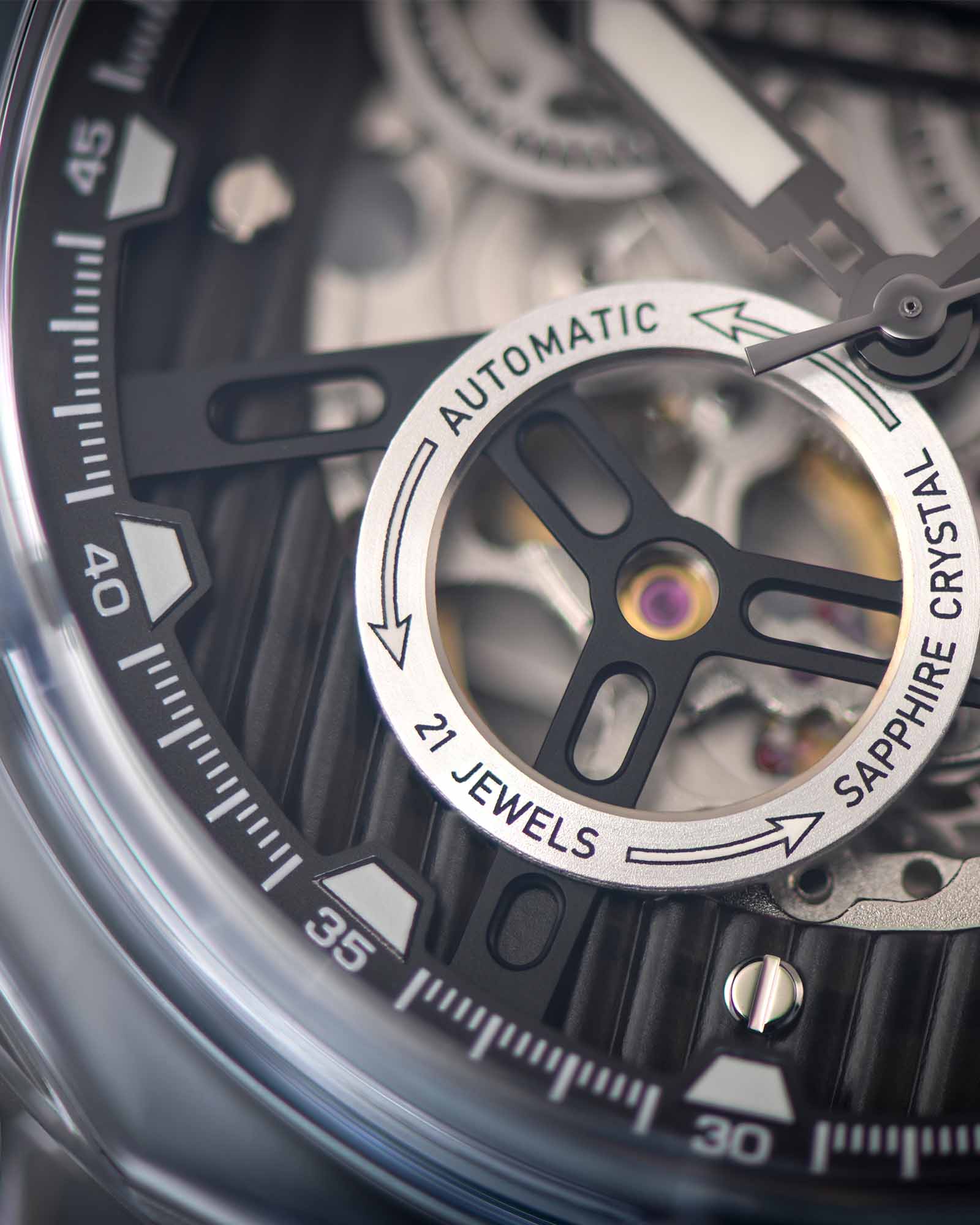 La Lumière Glas Automatisk Ref. 3823 – Babyblå