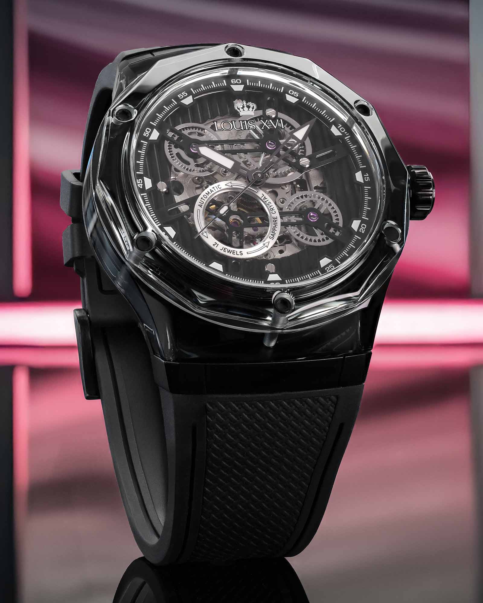 La Lumière Vetro Automatico Ref. 3884 – Nero Diamante