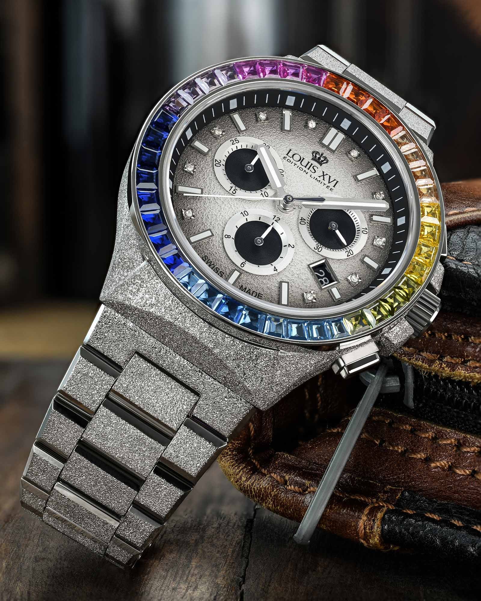 Le Monarque 1219 - 42mm Rainbow-LOUIS XVI