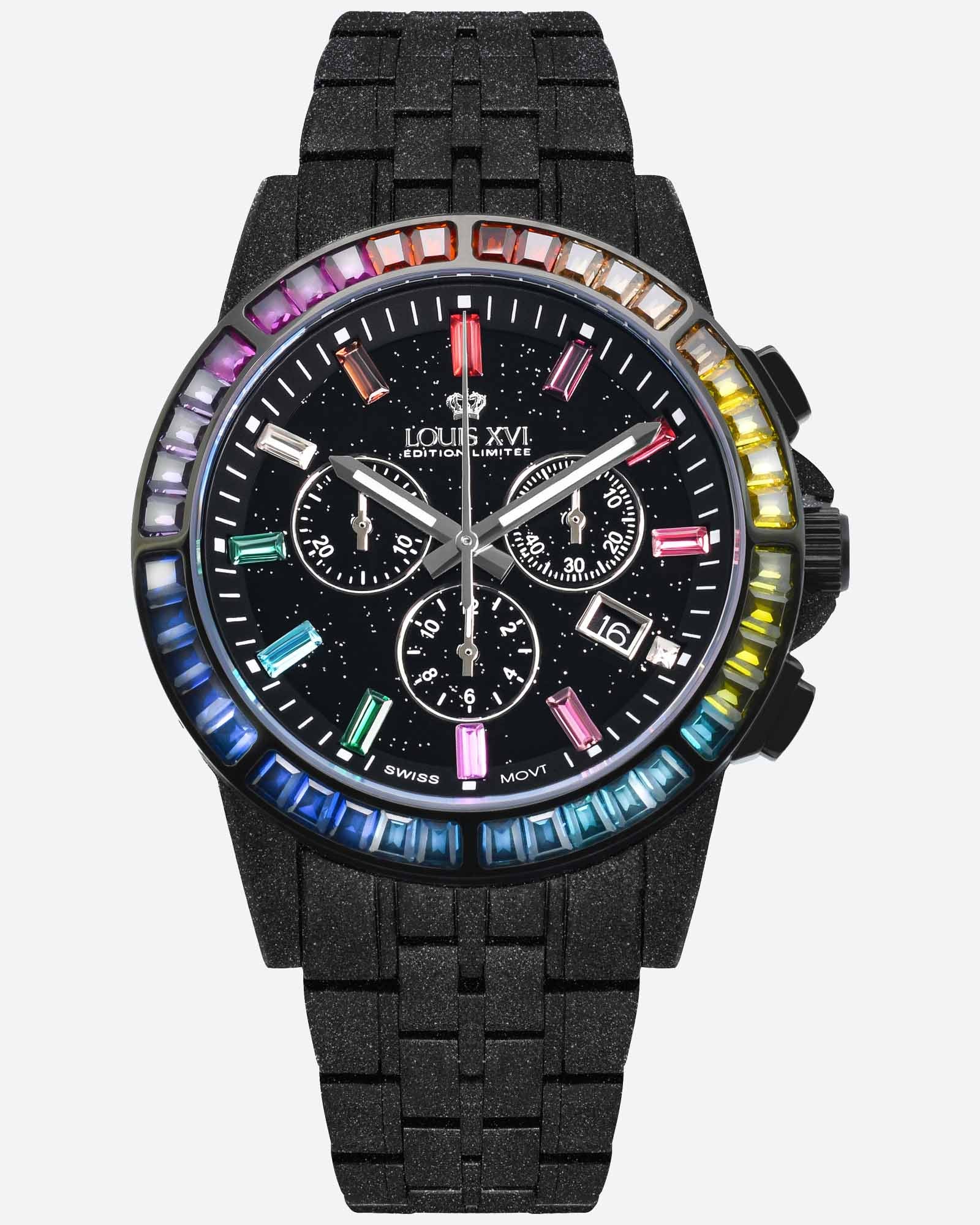 Majesté Frosted Iced Out 1129 – Rainbow Edition Orologio da uomo
