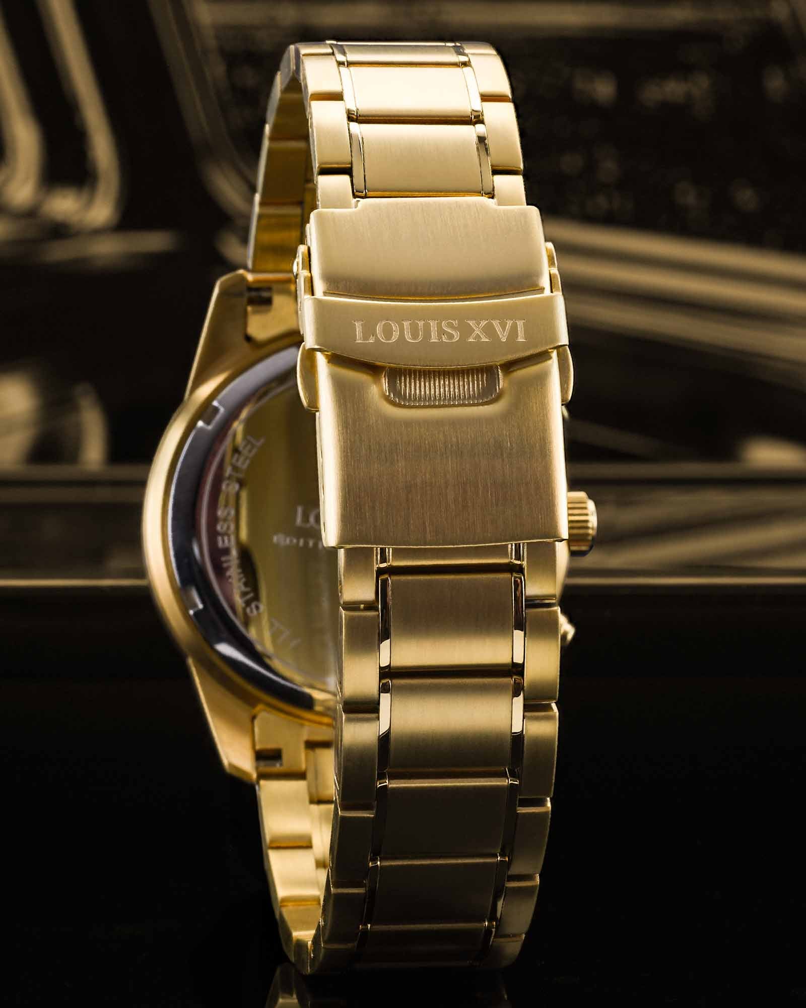 Cronógrafo Mirage 3301 Ouro Branco