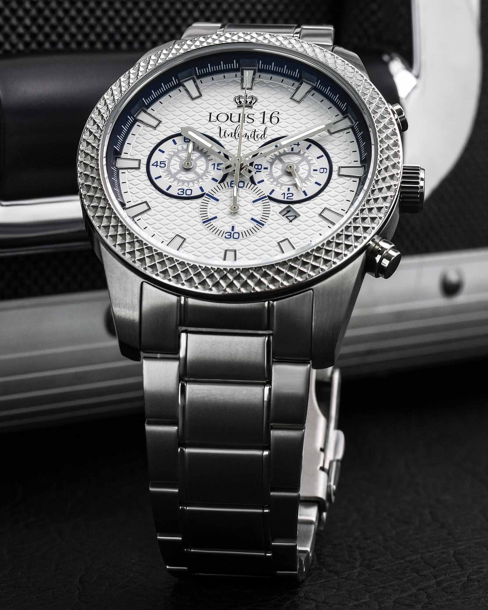 Mirage 3320 Chronograph Silber-LOUIS XVI