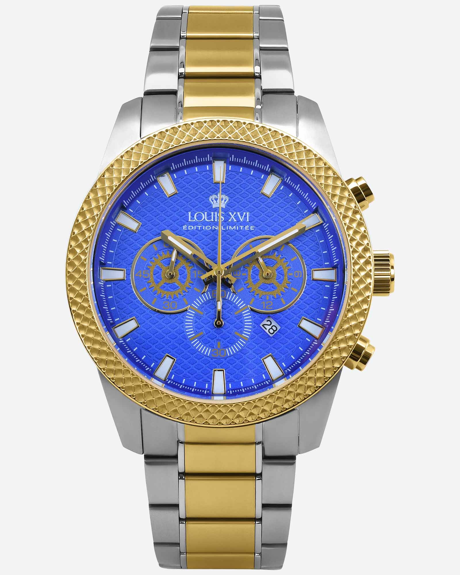 Mirage 3341 Chronograph Bicolor Blue