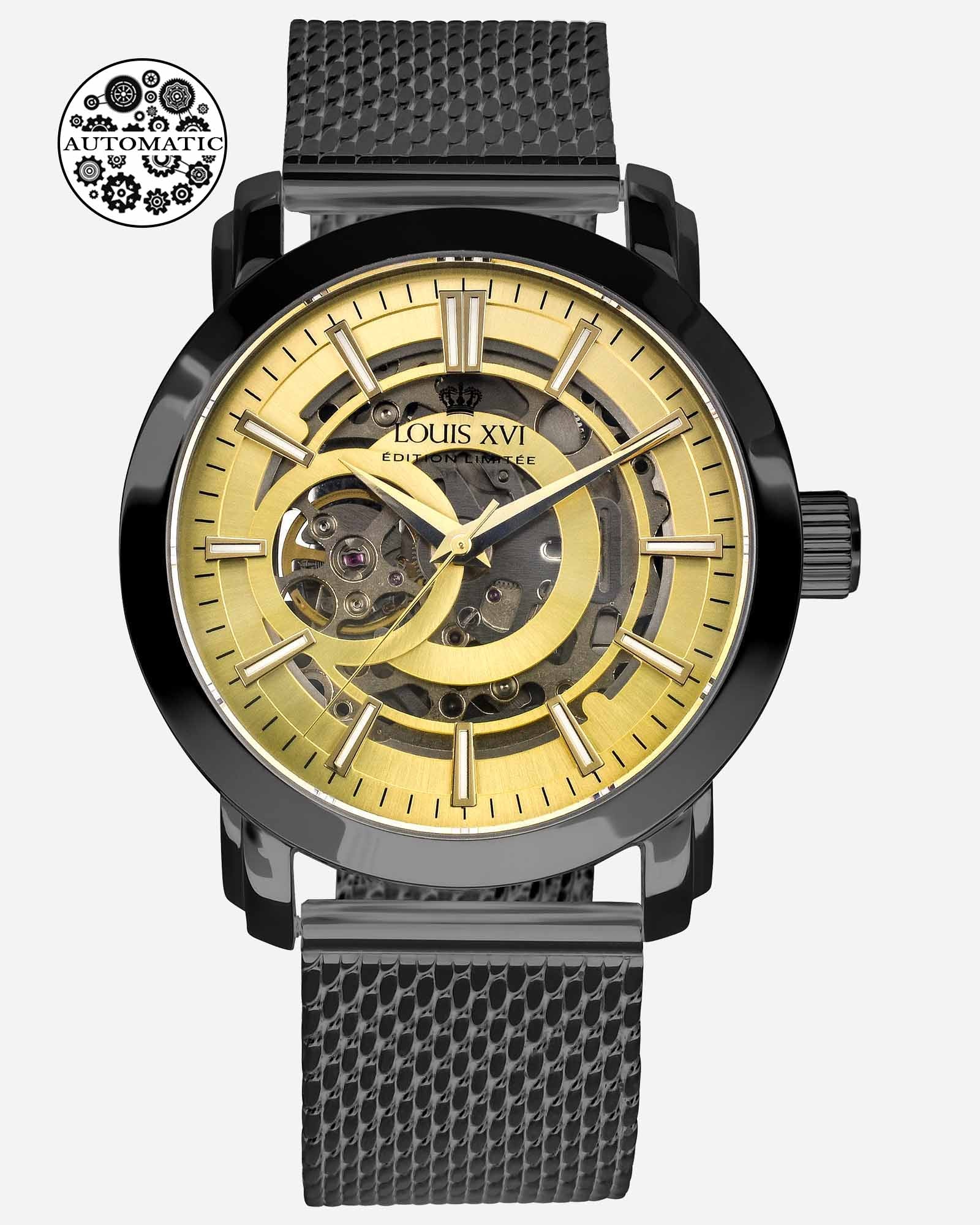 Versailles 2.0 1932 – 黑色/金色镂空表