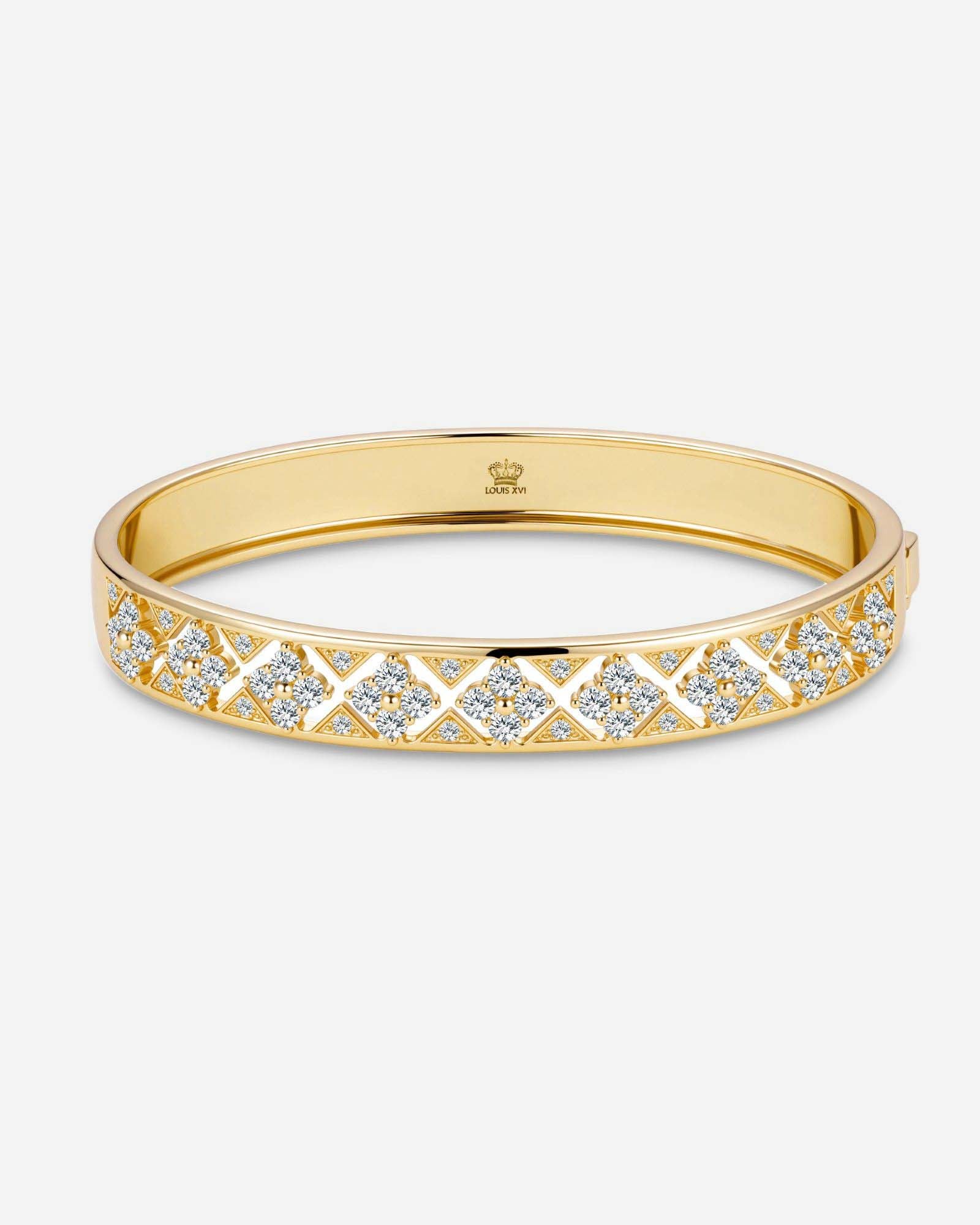 Bracciale Rigido Canna Viceroy 3224P09000 Per Donna - Metallo Placcato Rodio Argento, Diametro 6,5 Cm