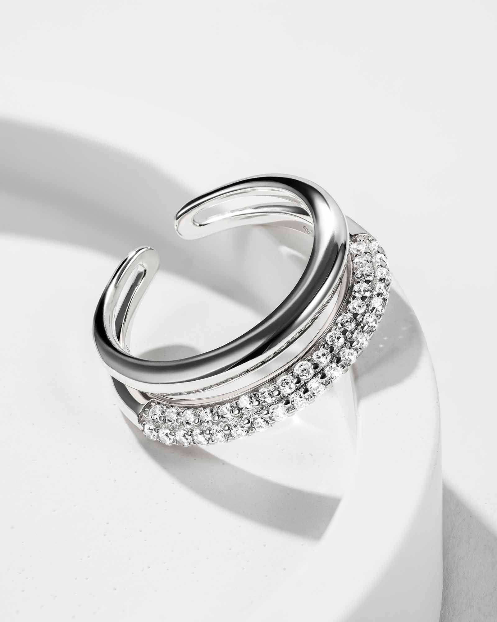 Gouttes Allongées Pierścienie - 8212000