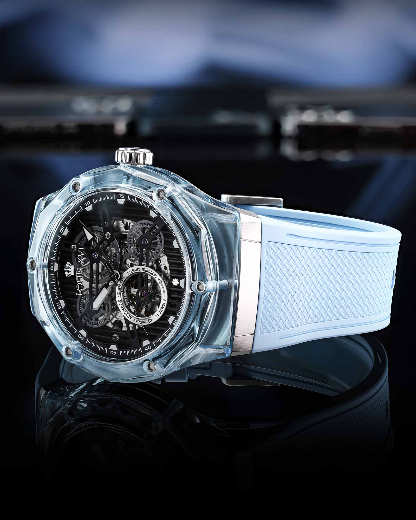 La Lumière Vetro Automatico Rif. 3823 – Azzurro Pastello