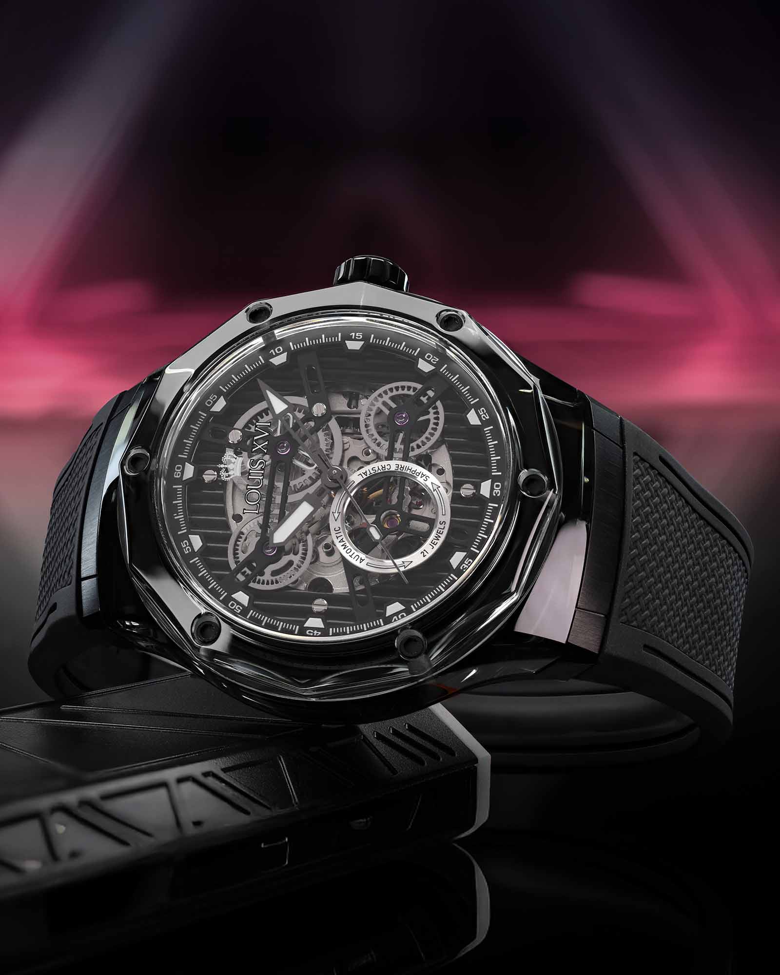 La Lumière Vetro Automatico Ref. 3884 – Nero Diamante