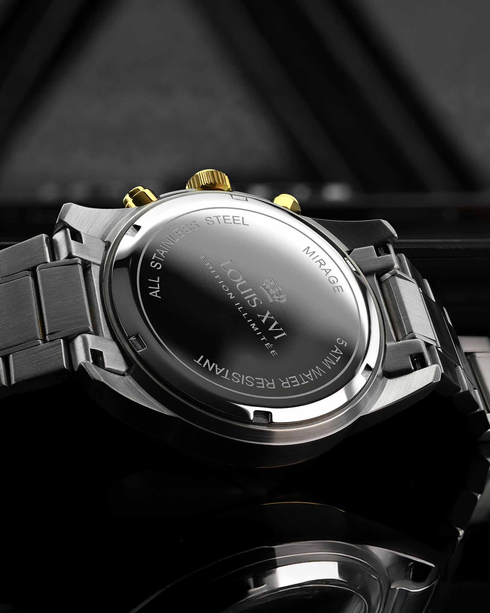 Kronograf Mirage 3341 Bicolor Blu