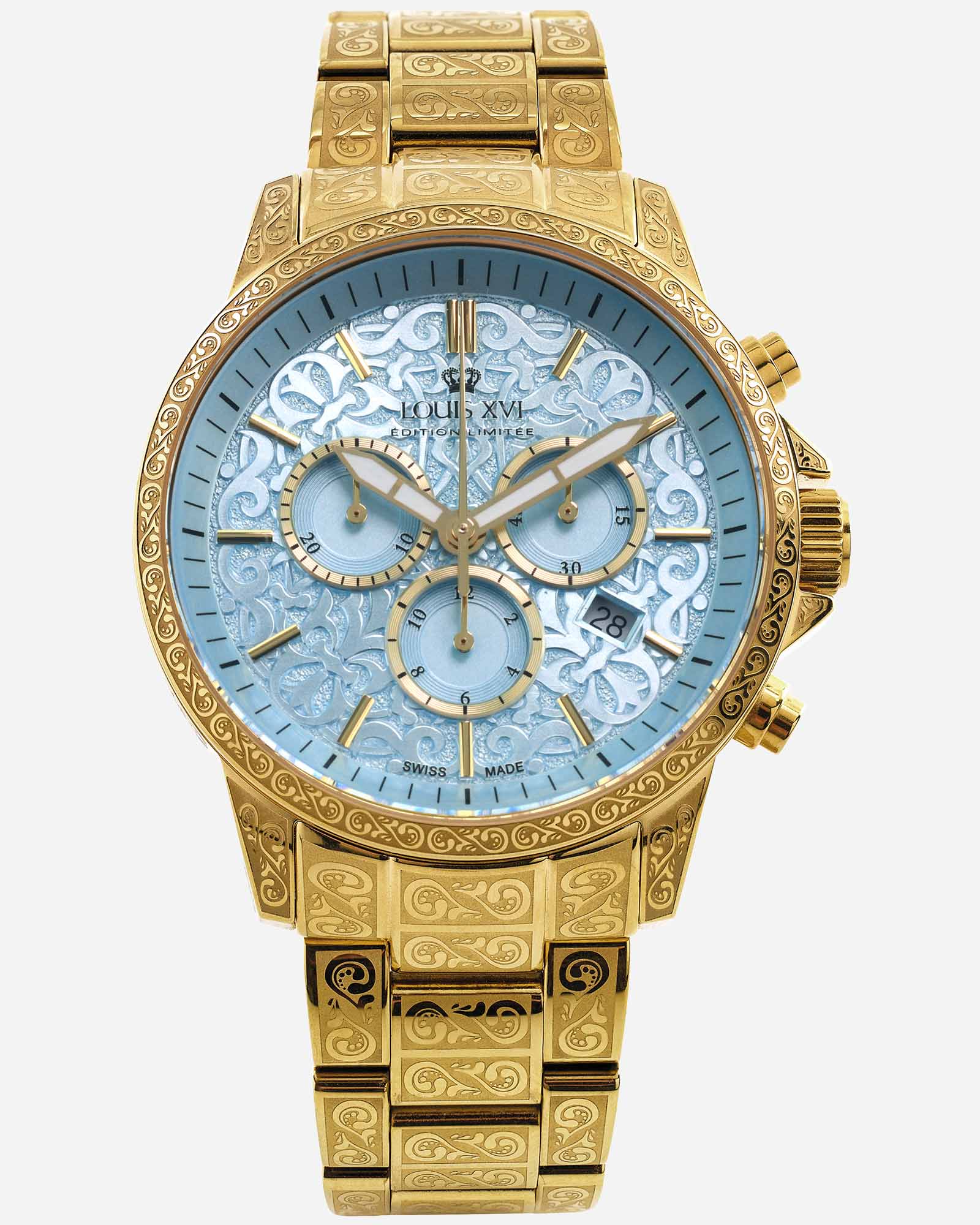 Palais Royale 1803 - Baby Blue Men's Watch 43mm ✨