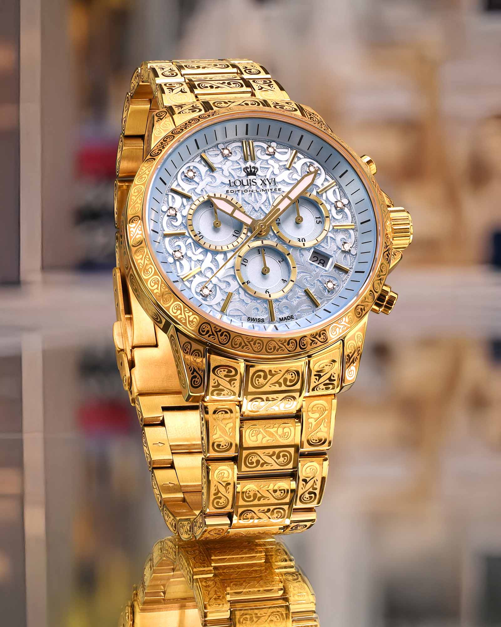 Palais Royale 1803 - Baby Blue Men's Watch 43mm ✨