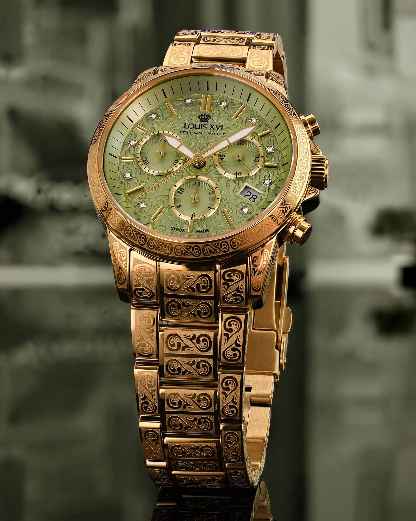 Palais Royale 6006 - Women's Watch in Sage Green ✨