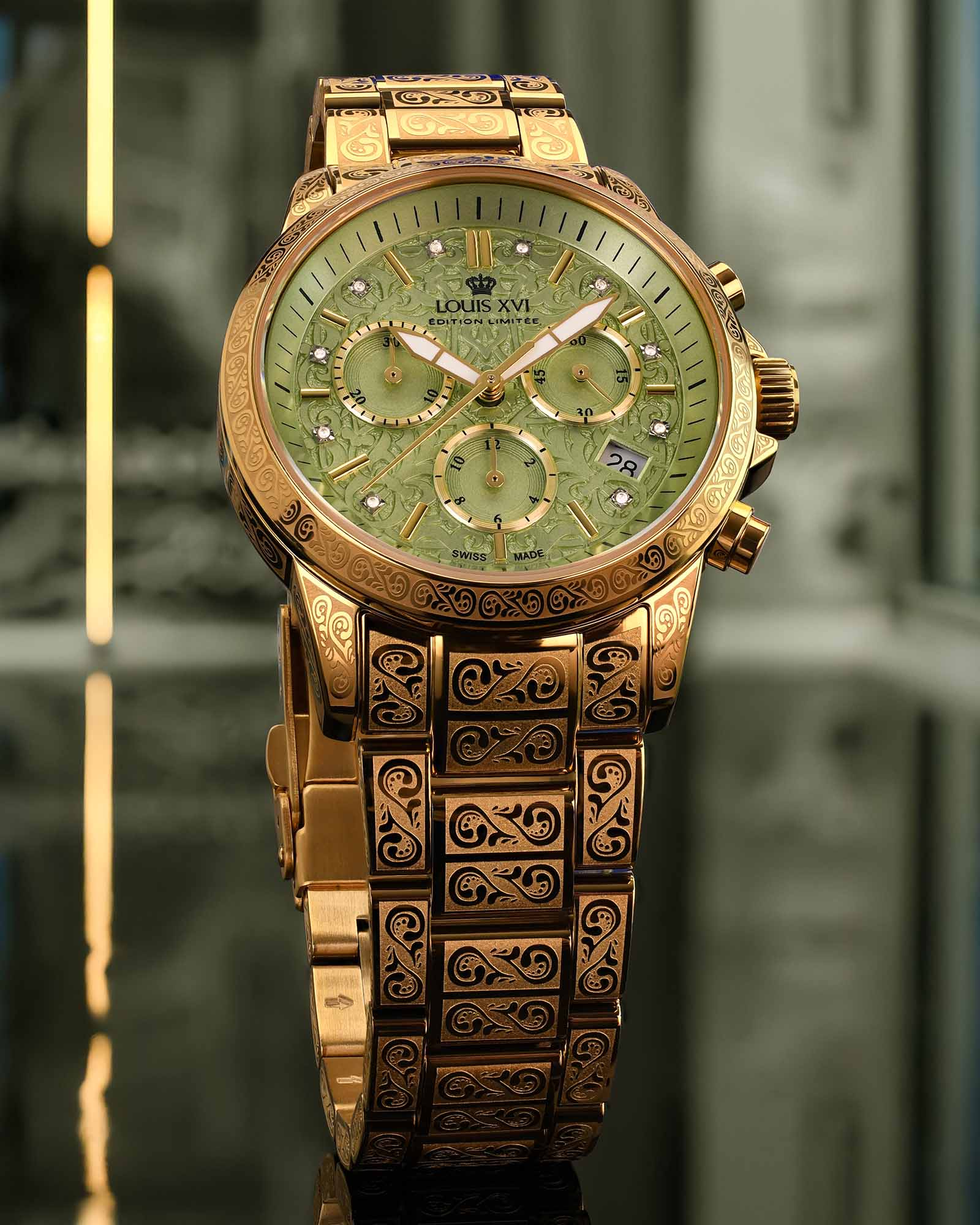 Palais Royale 6006 - Women's Watch in Sage Green ✨