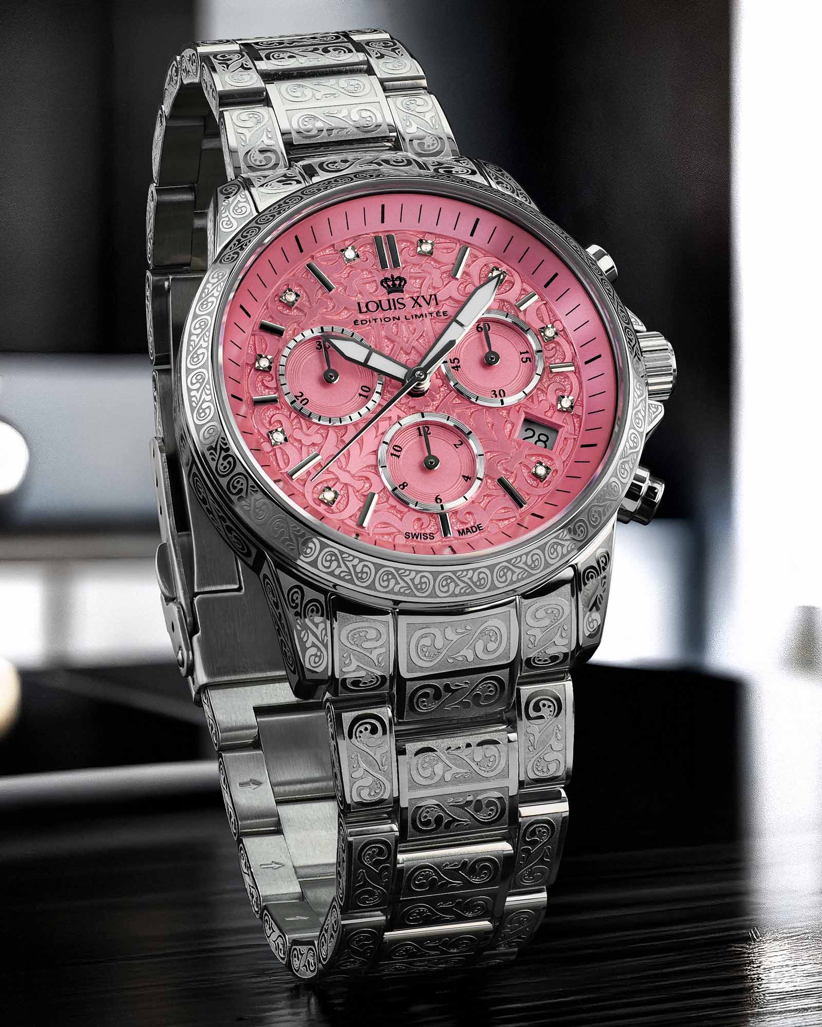 Palais Royale Femme 6022 - 38mm Flamingo Blush dial ✨