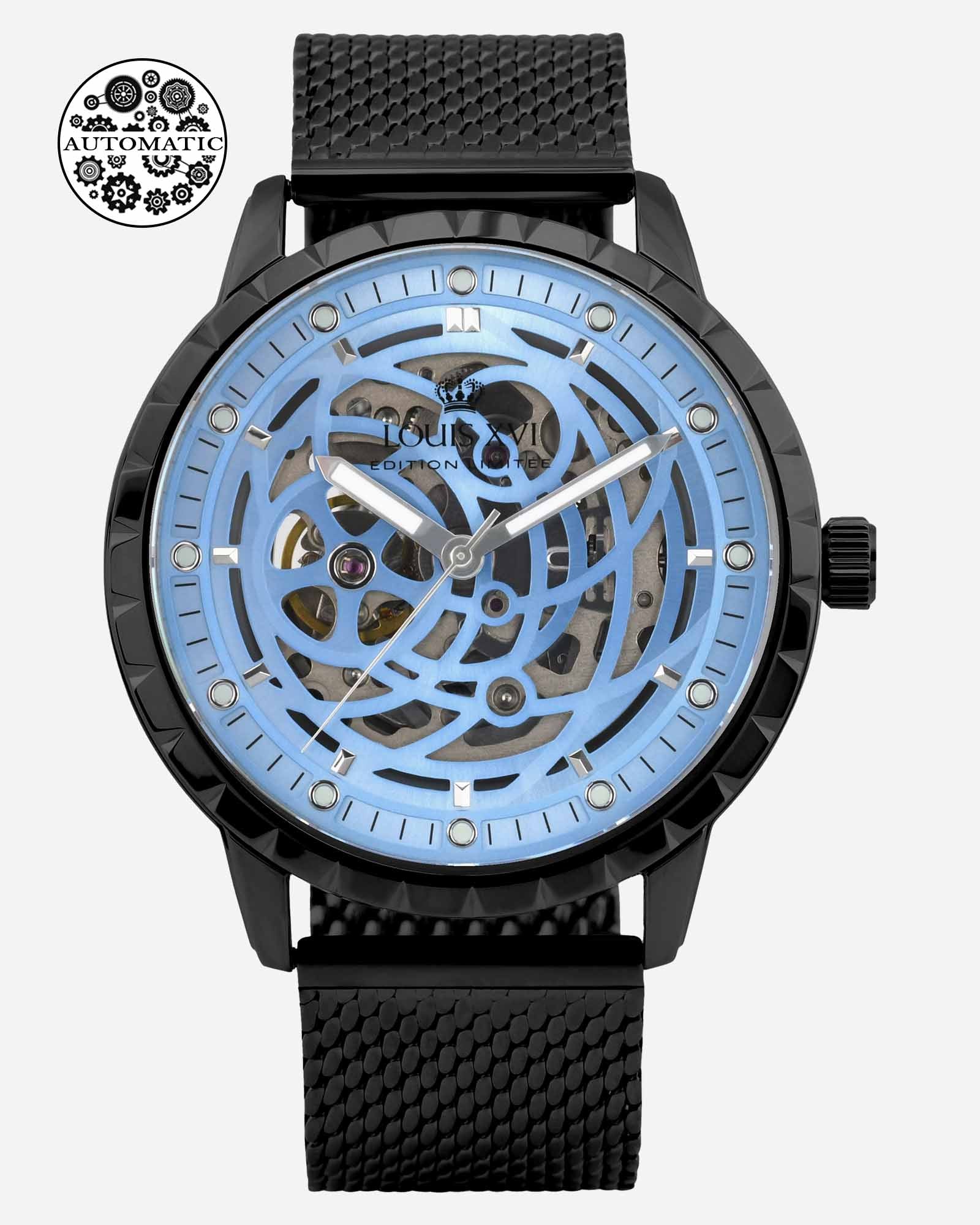 Orologio Meccanico A Scheletro Uomo – Quadrante Trasparente, Luminoso, Cinturino In Pelle, 39 Mm, Impermeabile 30 M