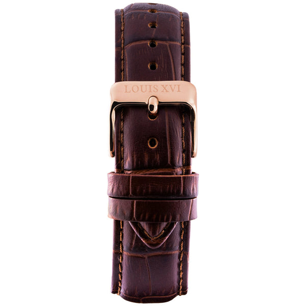 Leather strap - Brown/Rose gold